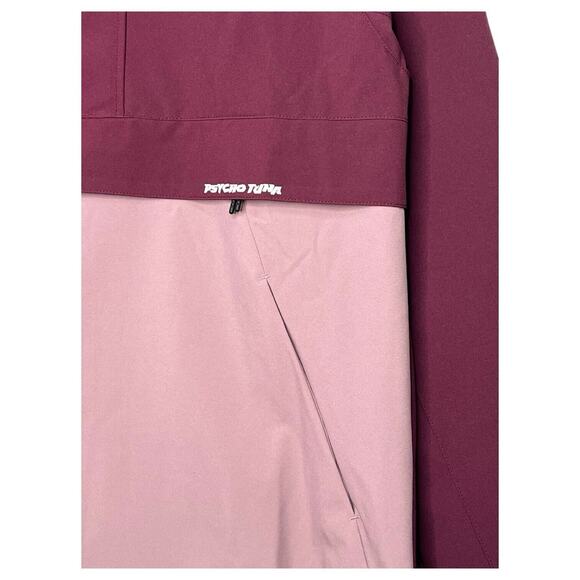 Psycho Tuna Jacket Mens Small Purple Wine Windbreaker Jacket Pull Over Hoodie - Picture 5 of 14